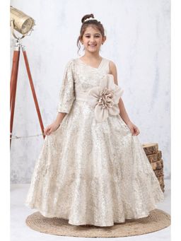 devils n angels - Girls Gold Sequin Embellished/Sequined Gown