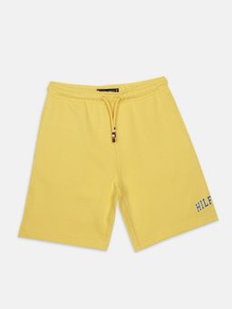 Tommy Hilfiger - Boys Yellow Cotton Typography Short