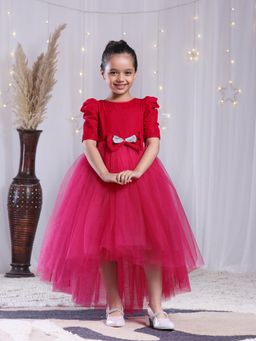Toy Balloon Kids - Girls Pink Polyester Embellished/Sequined Dress