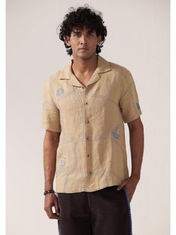Muvazo - Brown Desert Night Shirt