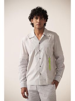 Muvazo - White Urban Line Shirt