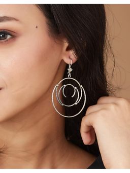 Fabindia - Silver Dangler Earrings White