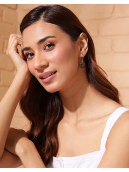 Fabindia - Silver Dangler Earrings Brown