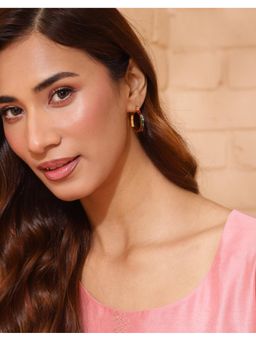 Fabindia - Silver Hoops Earrings Multi-Color