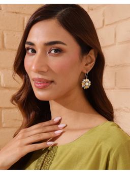 Fabindia - Silver Dangler Earrings White