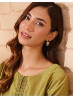 Fabindia - Silver Drop Earrings Multi-Color