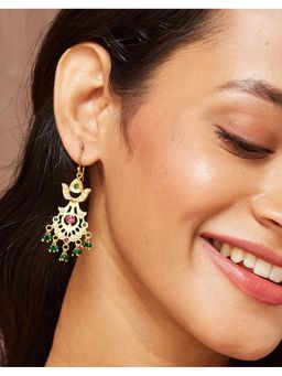 Fabindia - Silver Dangler Earrings Multi-Color