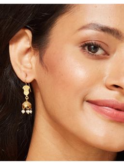 Fabindia - Silver Jhumka Earrings White