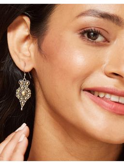 Fabindia - Silver Dangler Earrings Gold