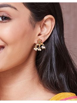 Fabindia - Silver Drop Earrings Multi-Color