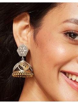 Fabindia - Metal Jhumka Earrings Silver