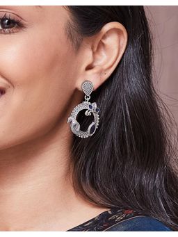 Fabindia - Metal Dangler Earrings Black