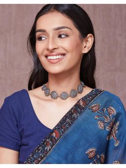 Fabindia - Metal Short Necklace Silver