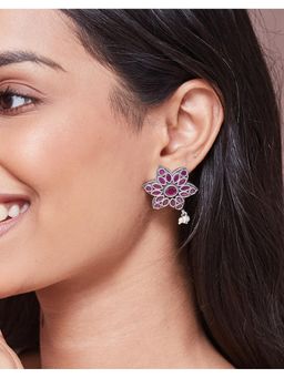 Fabindia - Metal Drop Earrings Pink