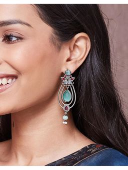 Fabindia - Metal Dangler Earrings Multi-Color
