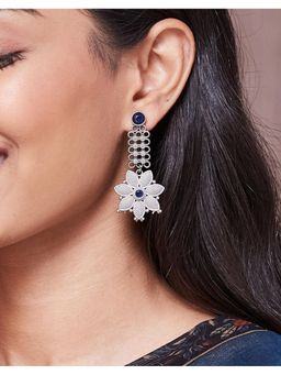 Fabindia - Metal Dangler Earrings Blue