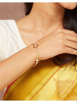 Fabindia - Silver Bangles Maroon