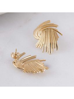 Palmonas - Whirlwind Gold Earrings for Womens - Waterproof and Anti-Tarnish