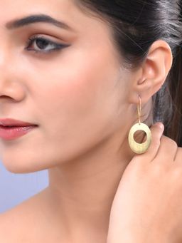 Silvermerc Designs - Gold-Plated Brass Drop Earrings for Stylish Women