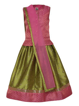 A Little Fable - Manjira Lehenga with Choli and Dupatta (Set of 3)