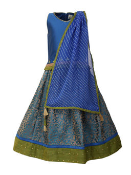 A Little Fable - Neelkamal Lehenga with Choli and Dupatta (Set of 3)