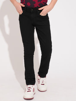 Jack & Jones Junior - Boys Solid Black Jeans