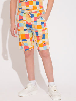 Jack & Jones Junior - Boys Print Multi-Color Shorts