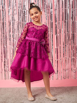 PSPeaches - Purasy Knee Length Dress - Purple