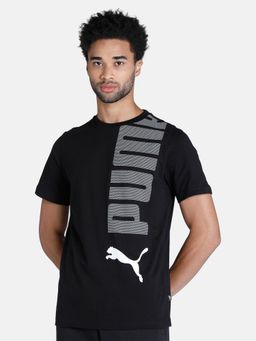 Puma - Ess Logo Lab Mens Black T-shirt