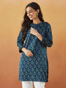 Fabindia - Indigo Ajrakh Printed Kurti