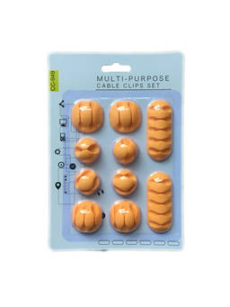 Voncasa - Market99 Yellow Cable Clips (Pack Of 10)