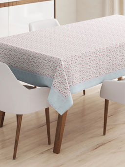 BIANCA - White Vinyl Pvc Easy To Clean Dining Table Cover (6 Seater)