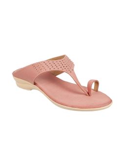 Walkway - Peach Embellished/sequined Flats