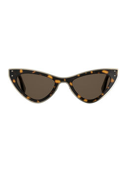 Moschino - Brown Carbon Fiber UV Protection Full Rim Cat-Eye Sunglasses (50)