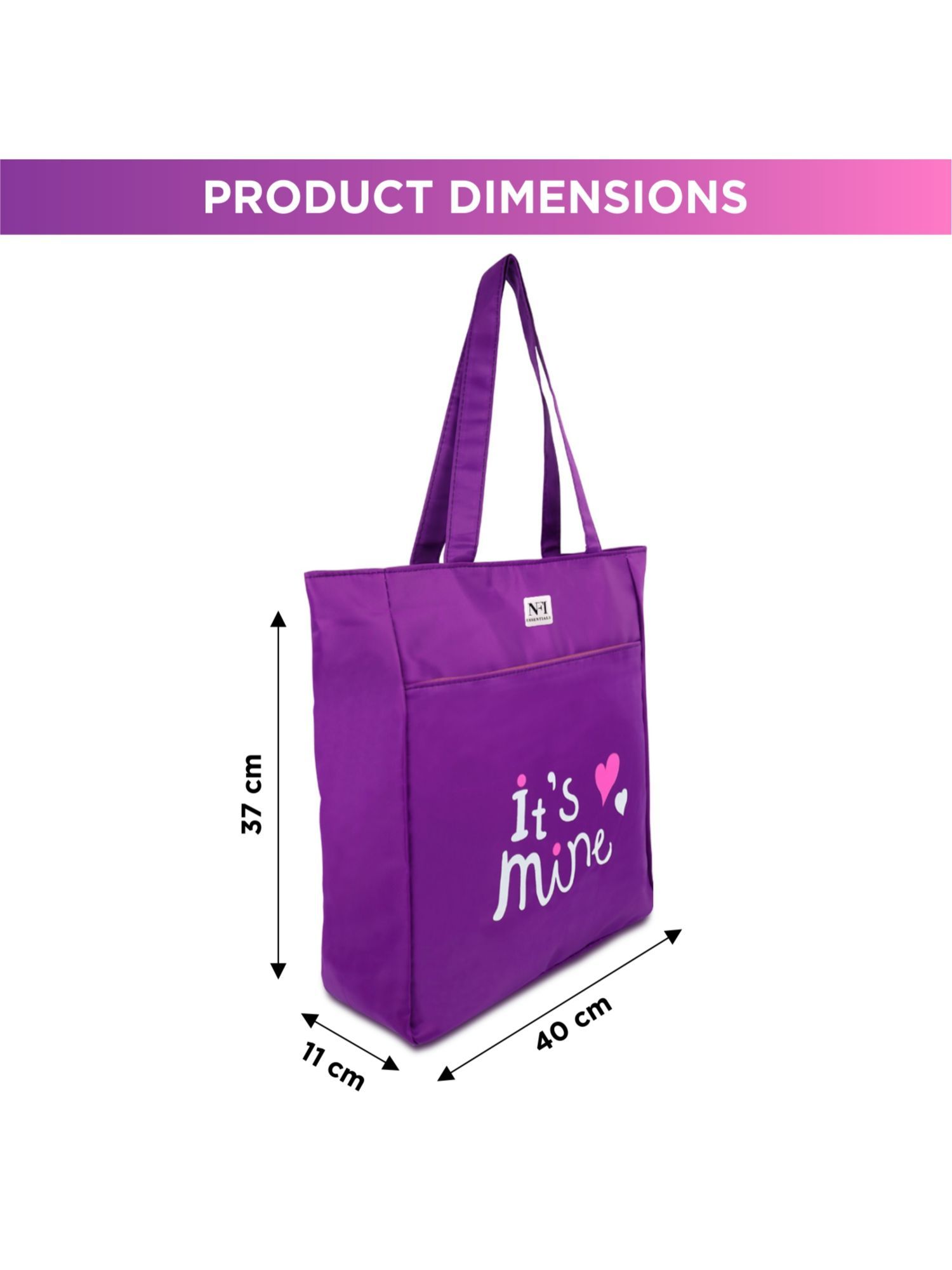 Buy NFI Essentials Polyester Printed Tote Bag for Women with