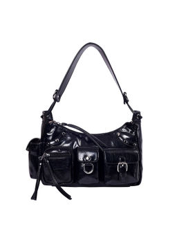 Lino Perros - Black Solid Shoulder Bag