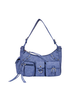 Lino Perros - Blue Solid Shoulder Bag