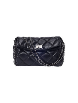 Lino Perros - Black Fold-Over Shoulder Bag