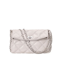 Lino Perros - White Fold-Over Shoulder Bag