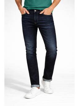 Being Human - Men Solid Navy Blue Mid Waist Jeans