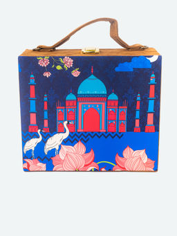 NR by Nidhi Rathi - Printed Blue Clutch