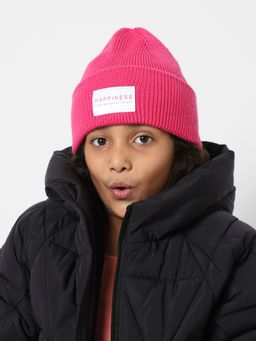 KIDS ONLY - Pink Knitted Beanie