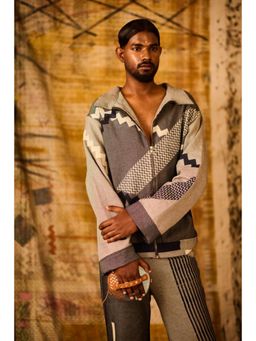 Banana Labs - Off White Sequence Offset Denim Jacket