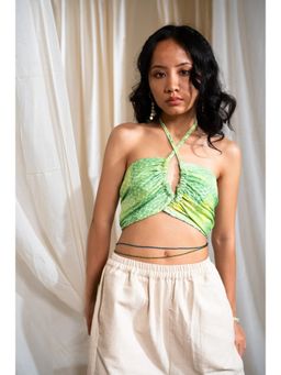 Banana Labs - Women's Green Marina Tan Line Siren Crop Top