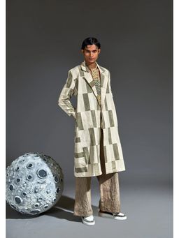 Banana Labs - Crater Grey Block Trench Coat
