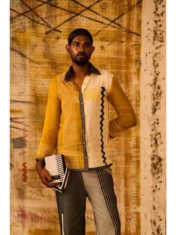 Banana Labs - Yellow Sequence Chevron Man Shirt