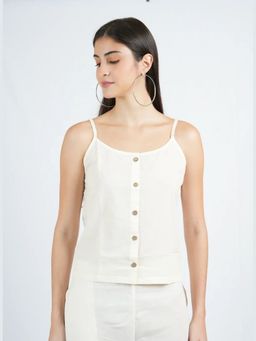 Banana Labs - Women's Silk Waves Essentials White Top