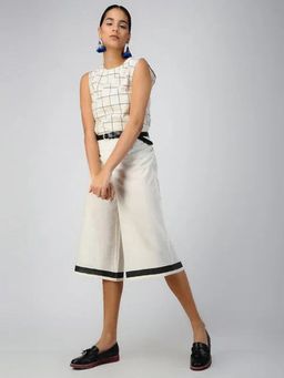 Banana Labs - Women's White Grid White Top