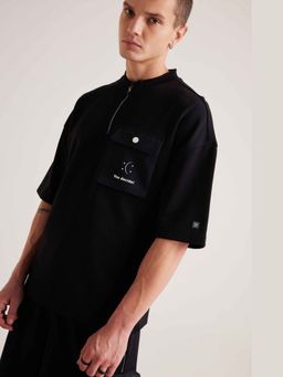 Muvazo - Glow-In-Dark Printed Black T-shirt