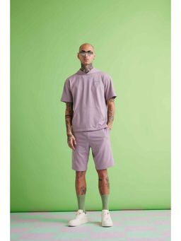 Muvazo - Essential Hooded Purple T-shirt